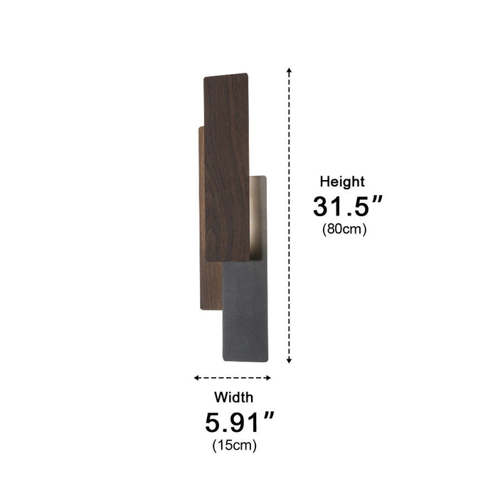 Modern Minimalist 3-Tiered Rectangular LED Indoor Wall Sconce - Contemporary Lighting Fixture, Ambient Home Decor