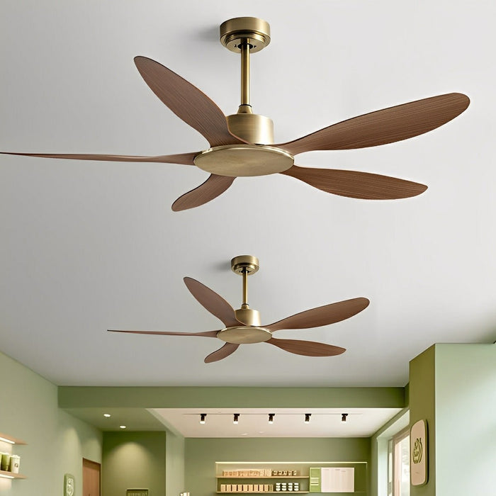 Ceiling Fan - Modern Minimalist 5-Blade, DC Motor, Reversible Airflow