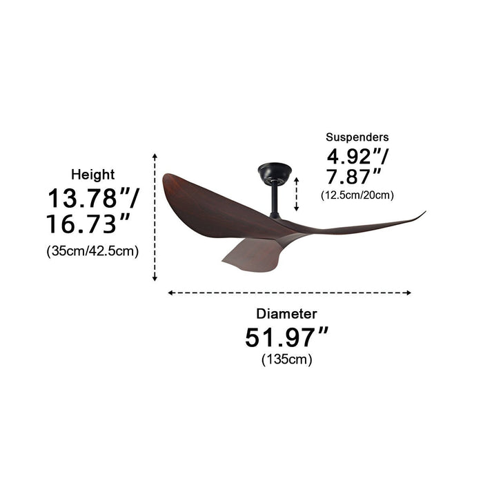 Modern Minimalist Ceiling Fan - 6-Speed Reverse Frequency - Quiet Operation, Energy Efficient
