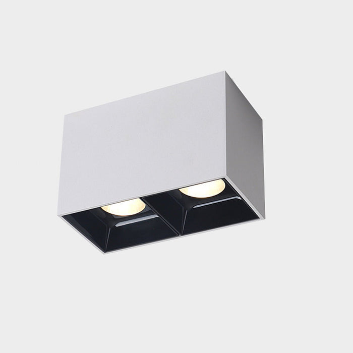 Modern Minimalist Aluminum Square COB Ceiling Spot Light - Recessed/Surface Mount, Directional Lighting