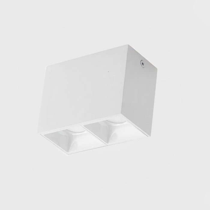 Modern Minimalist Aluminum Square COB Ceiling Spot Light - Recessed/Surface Mount, Directional Lighting