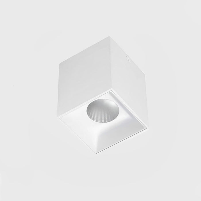 Modern Minimalist Aluminum Square COB Ceiling Spot Light - Recessed/Surface Mount, Directional Lighting