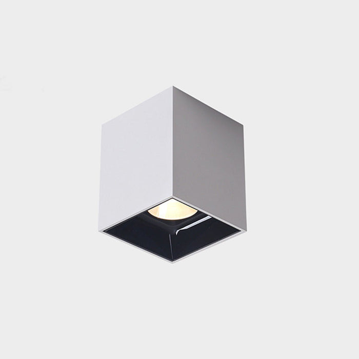 Modern Minimalist Aluminum Square COB Ceiling Spot Light - Recessed/Surface Mount, Directional Lighting