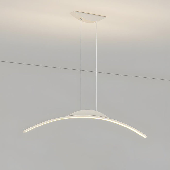 Arc Arch Long Strip LED Pendant Light - Modern Minimalist Design, Overhead Ceiling Fixture, Contemporary Lighting