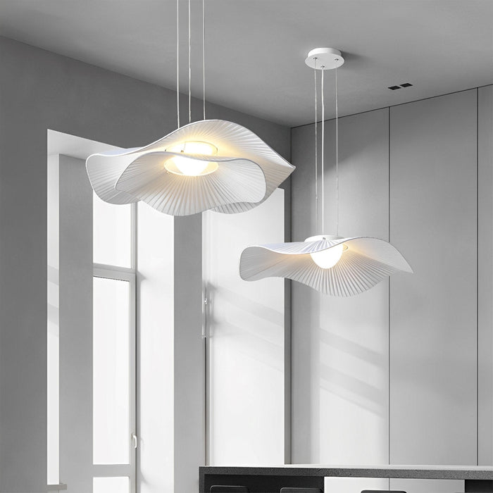 Modern Minimalist Chandelier - Lotus Leaf Pendant Lighting for Dining Room, Living Room, Bedroom - Artistic Ceiling Fixture
