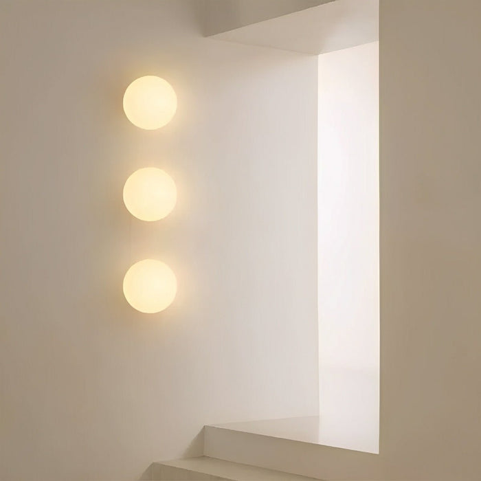 Modern Minimalist Bauhaus Globe Wall Sconce - LED Art Shade Lighting for Living Room, Bedroom, Hallway