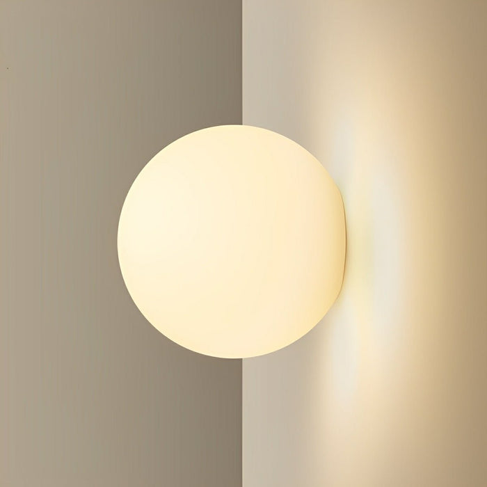 Modern Minimalist Bauhaus Globe Wall Sconce - LED Art Shade Lighting for Living Room, Bedroom, Hallway