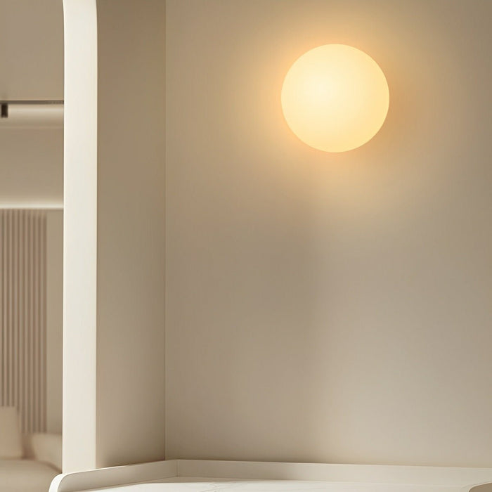 Modern Minimalist Bauhaus Globe Wall Sconce - LED Art Shade Lighting for Living Room, Bedroom, Hallway