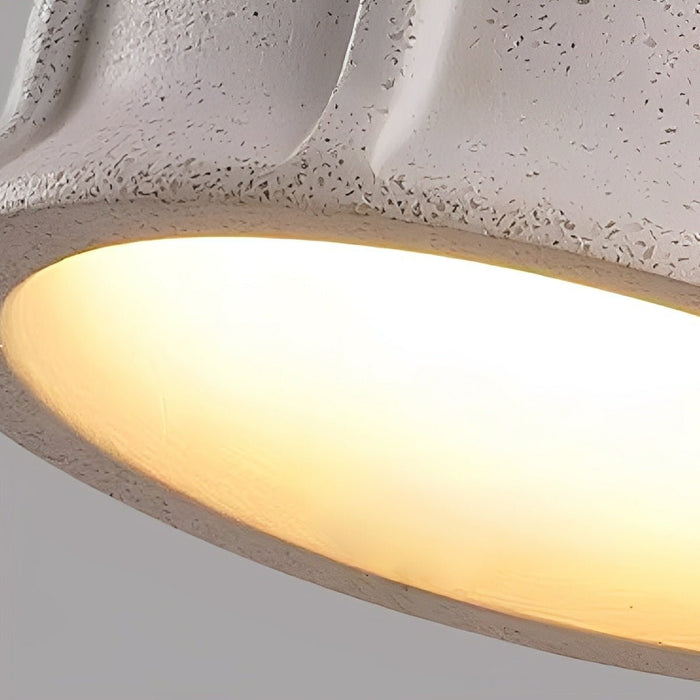 Bell Cement LED Pendant Light - Modern Minimalist Industrial Design, Contemporary Overhead Lighting