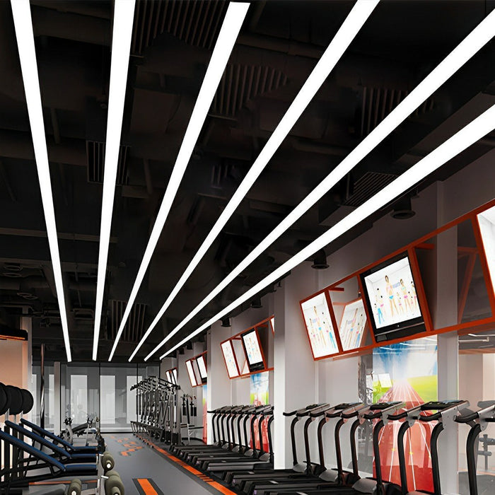 LED Strip Ceiling Light - Modern Minimalist Linear Fixture for Office/Commercial Spaces