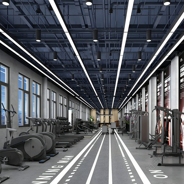 LED Strip Ceiling Light - Modern Minimalist Linear Fixture for Office/Commercial Spaces
