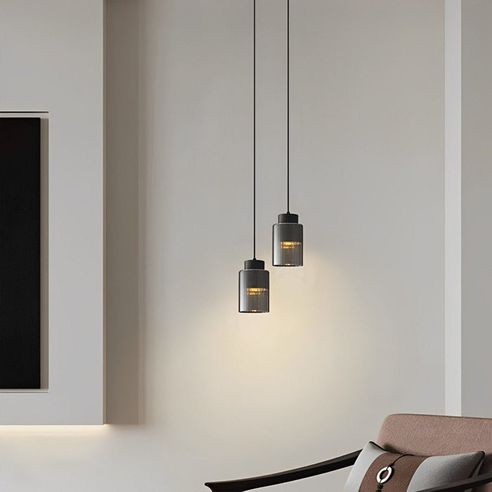 Nordic Modern Minimalist Chandelier - Glass Brass Bedside Pendant Light