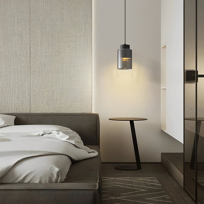 Nordic Modern Minimalist Chandelier - Glass Brass Bedside Pendant Light