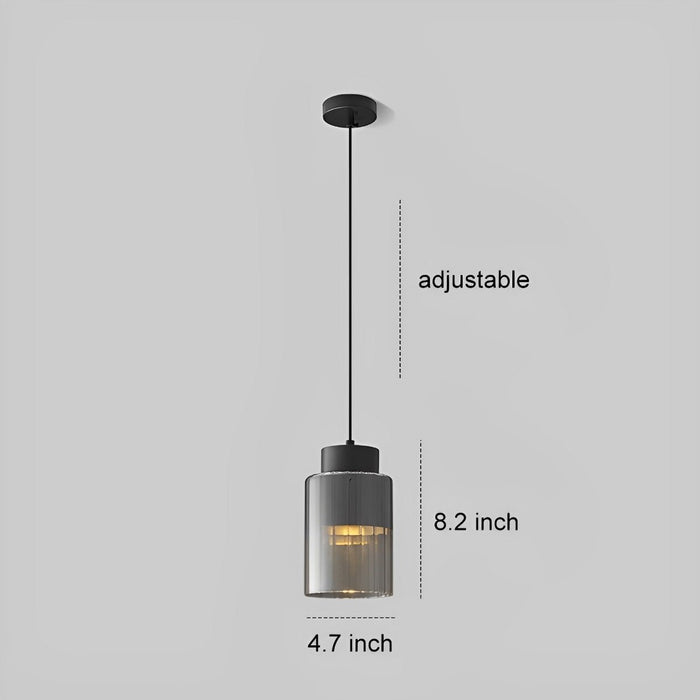 Nordic Modern Minimalist Chandelier - Glass Brass Bedside Pendant Light