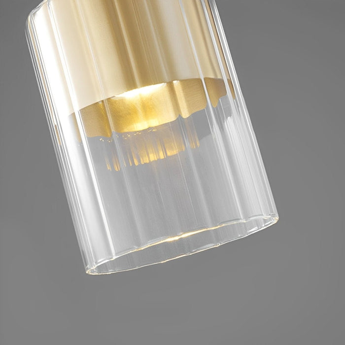 Nordic Modern Minimalist Chandelier - Glass Brass Bedside Pendant Light