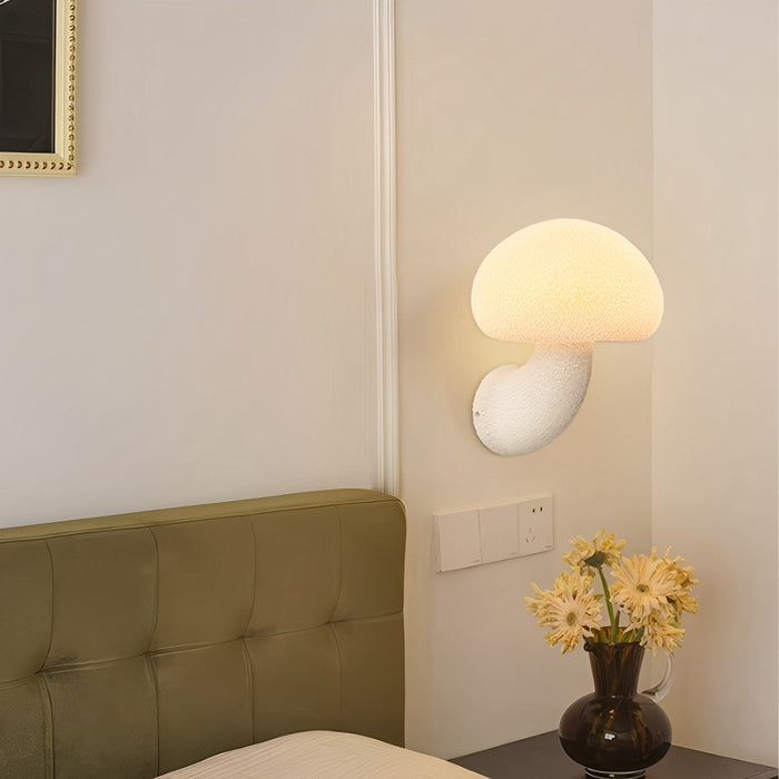 Modern Minimalist Creamy Style Mushrooms LED Wall Sconces - Indoor/Outdoor Lighting Fixture - Artistic Design