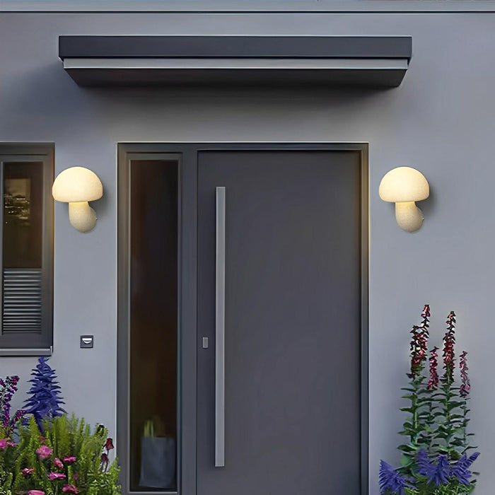 Modern Minimalist Creamy Style Mushrooms LED Wall Sconces - Indoor/Outdoor Lighting Fixture - Artistic Design
