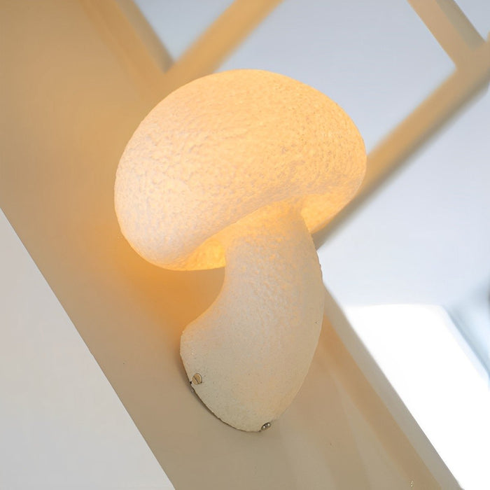 Modern Minimalist Creamy Style Mushrooms LED Wall Sconces - Indoor/Outdoor Lighting Fixture - Artistic Design