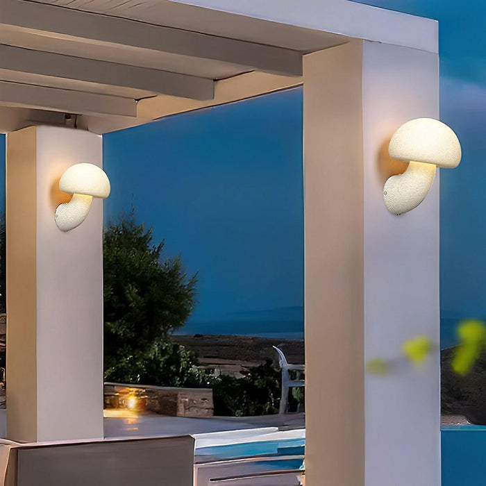 Modern Minimalist Creamy Style Mushrooms LED Wall Sconces - Indoor/Outdoor Lighting Fixture - Artistic Design