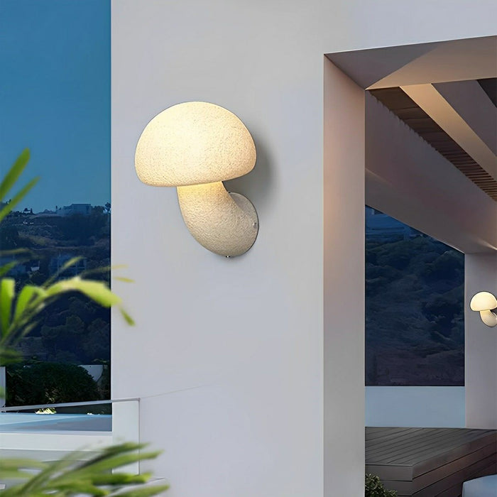 Modern Minimalist Creamy Style Mushrooms LED Wall Sconces - Indoor/Outdoor Lighting Fixture - Artistic Design
