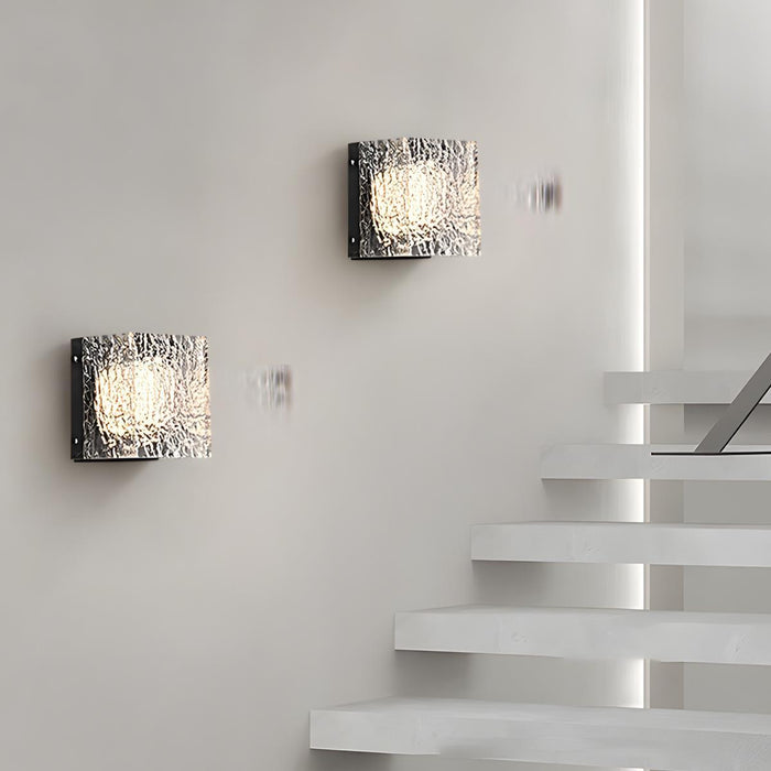 LED Wall Sconce - Modern Clear Wave Design, 3 Color Temperature Modes, Indoor Lighting