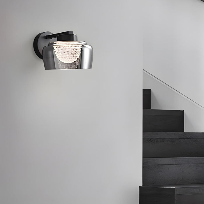 LED Wall Sconce - Modern Clear Wave Design, 3 Color Temperature Modes, Indoor Lighting