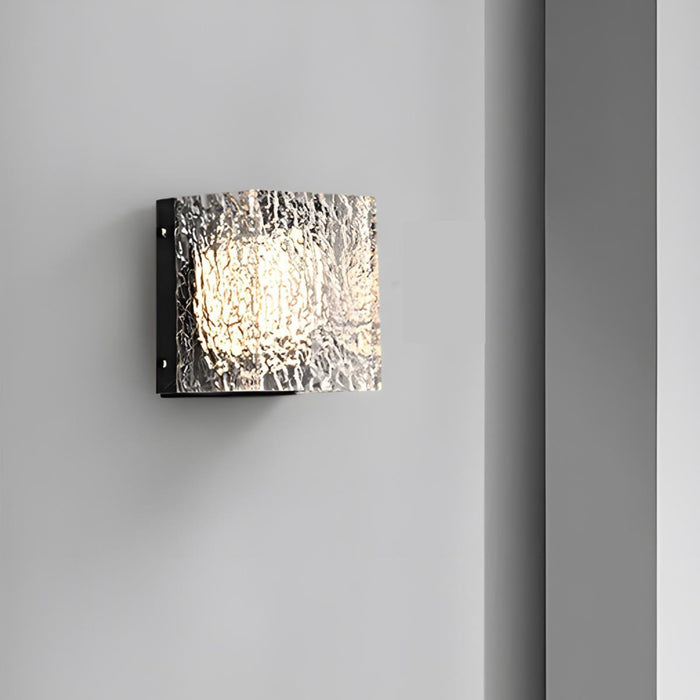 LED Wall Sconce - Modern Clear Wave Design, 3 Color Temperature Modes, Indoor Lighting