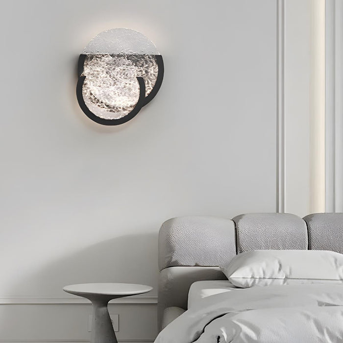 LED Wall Sconce - Modern Clear Wave Design, 3 Color Temperature Modes, Indoor Lighting