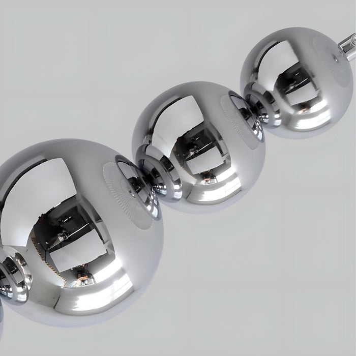 Crystal Globe LED Pendant Light - Modern Minimalist Lava Effect - Indoor Bar, Dining Room, Bedside