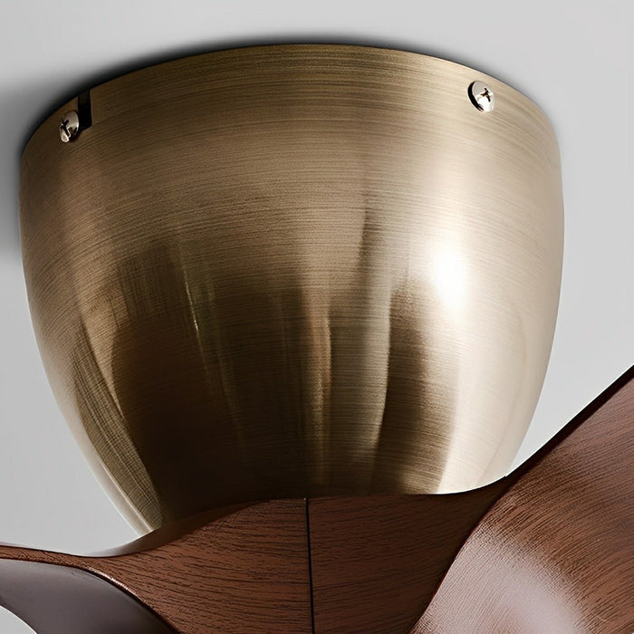 Ceiling Fan Light - Modern Minimalist DC Motor, Reversible Airflow, Integrated LED - Small Space