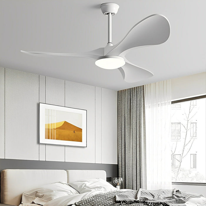 Ceiling Fan Light - Modern Minimalist DC Motor, Reversible Airflow, Integrated LED - Small Space