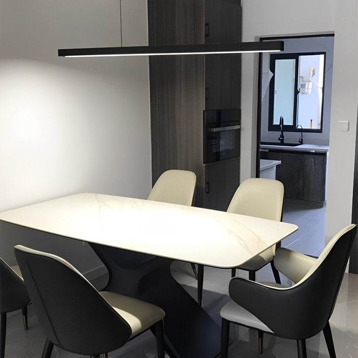 Nordic Modern Minimalist Chandelier - Linear LED Light Bar, Eye Protection for Dining Room / Kitchen Island
