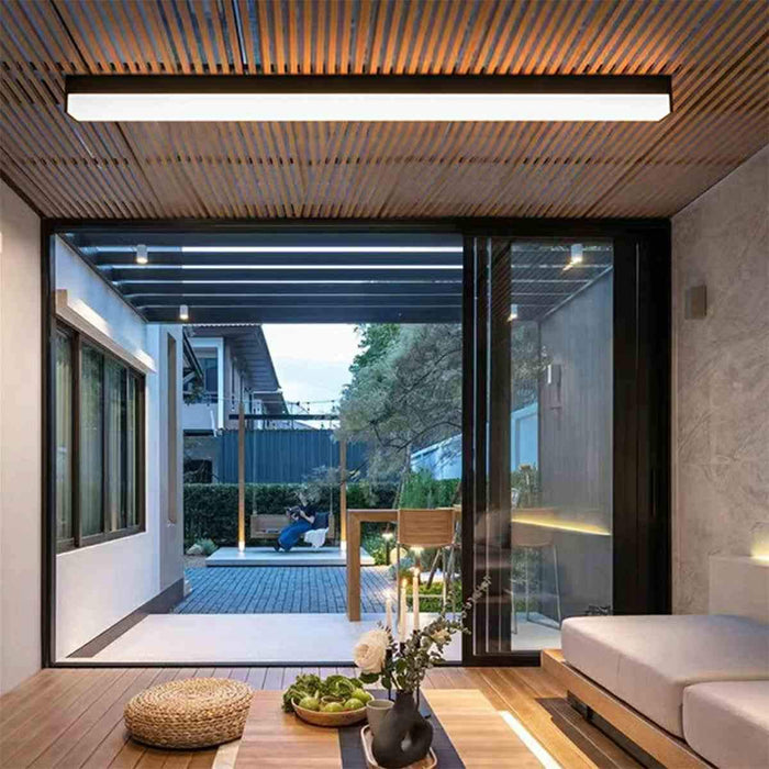 Ceiling Light - Modern Minimalist LED Strip - Dimmable, Adjustable Color Temperature for Indoor Spaces