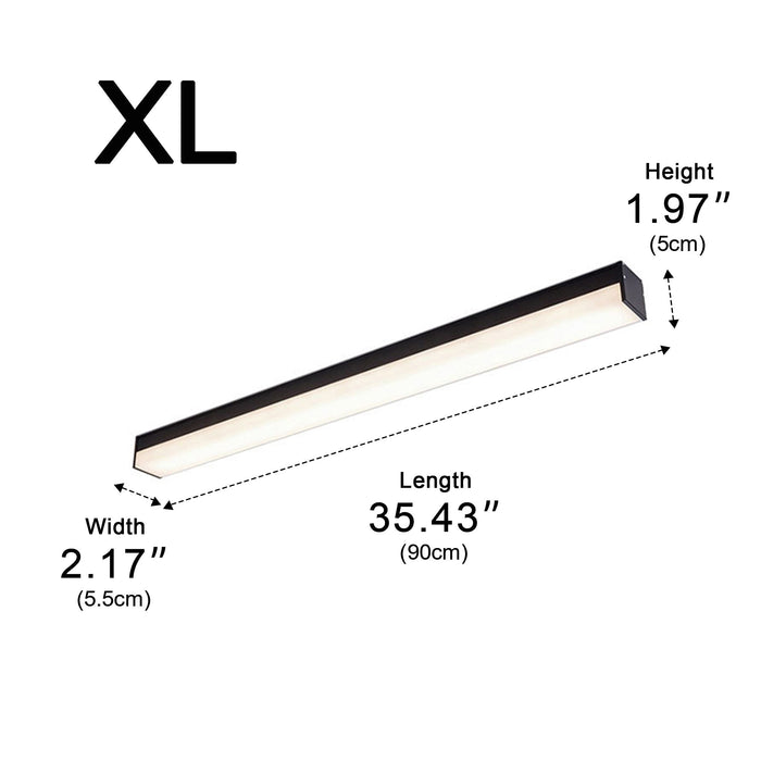Ceiling Light - Modern Minimalist LED Strip - Dimmable, Adjustable Color Temperature for Indoor Spaces
