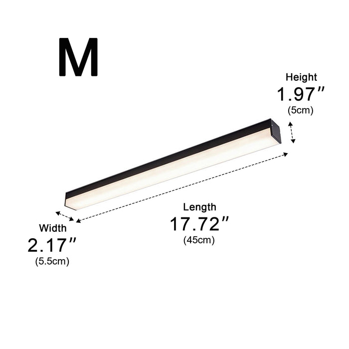 Ceiling Light - Modern Minimalist LED Strip - Dimmable, Adjustable Color Temperature for Indoor Spaces