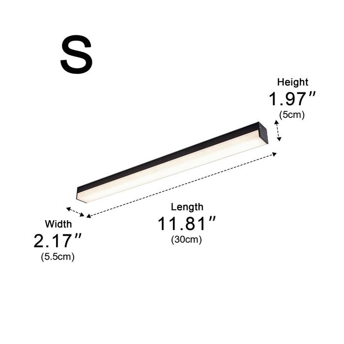 Ceiling Light - Modern Minimalist LED Strip - Dimmable, Adjustable Color Temperature for Indoor Spaces