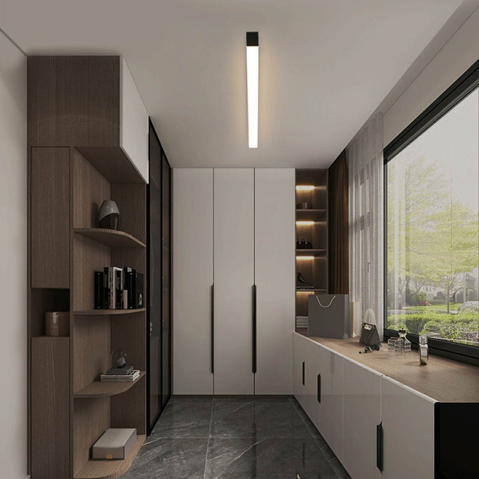 Ceiling Light - Modern Minimalist LED Strip - Dimmable, Adjustable Color Temperature for Indoor Spaces