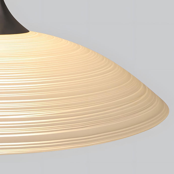 Modern Minimalist Dish Bar LED Pendant Light - Contemporary Dining Room Lighting - Kitchen Island Fixture - Adjustable Ambiance