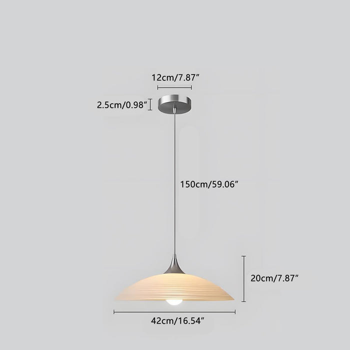 Modern Minimalist Dish Bar LED Pendant Light - Contemporary Dining Room Lighting - Kitchen Island Fixture - Adjustable Ambiance