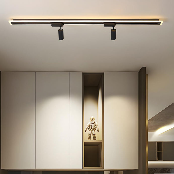 Long Strip Track Spotlight LED Ceiling Light - Modern Minimalist Design, DIY Modular Lighting