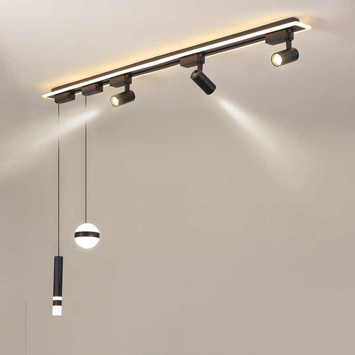 Long Strip Track Spotlight LED Ceiling Light - Modern Minimalist Design, DIY Modular Lighting