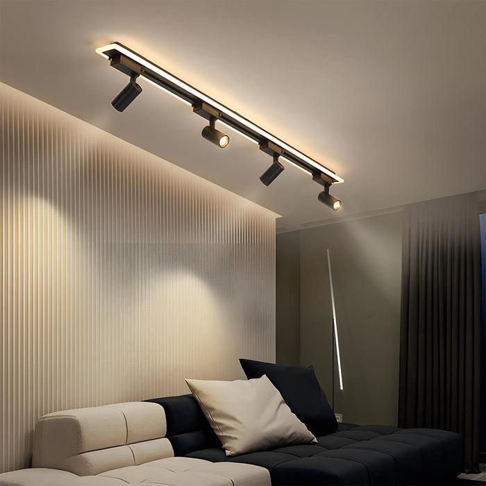 Long Strip Track Spotlight LED Ceiling Light - Modern Minimalist Design, DIY Modular Lighting