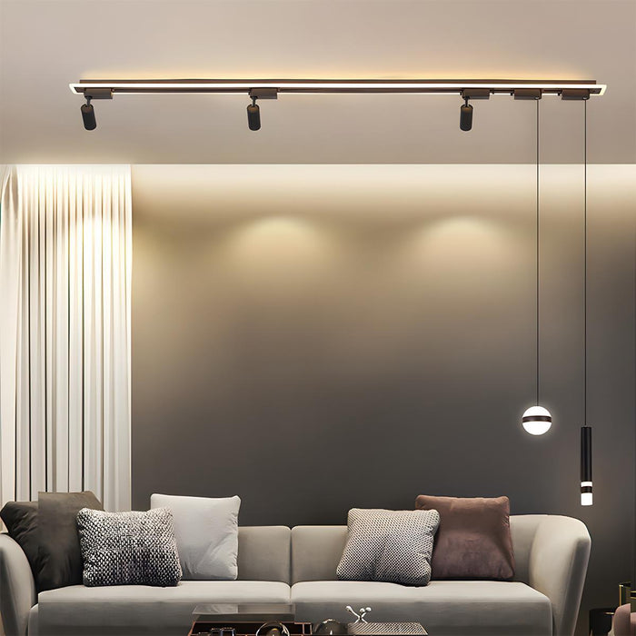 Long Strip Track Spotlight LED Ceiling Light - Modern Minimalist Design, DIY Modular Lighting