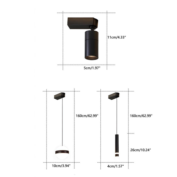 Long Strip Track Spotlight LED Ceiling Light - Modern Minimalist Design, DIY Modular Lighting