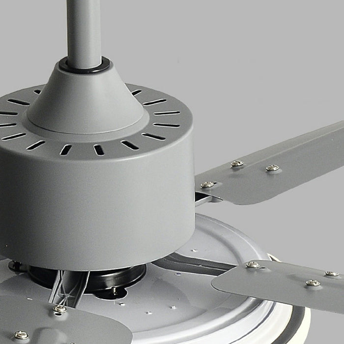 Modern Minimalist Five-Leaf Stainless Steel Ceiling Fan - Quiet Airflow, Contemporary Home Cooling