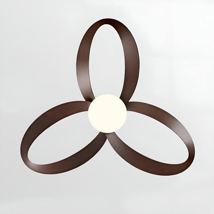 Modern Minimalist Geometric Ceiling Fan Light - 6-Speed Reverse DC Motor, Integrated LED
