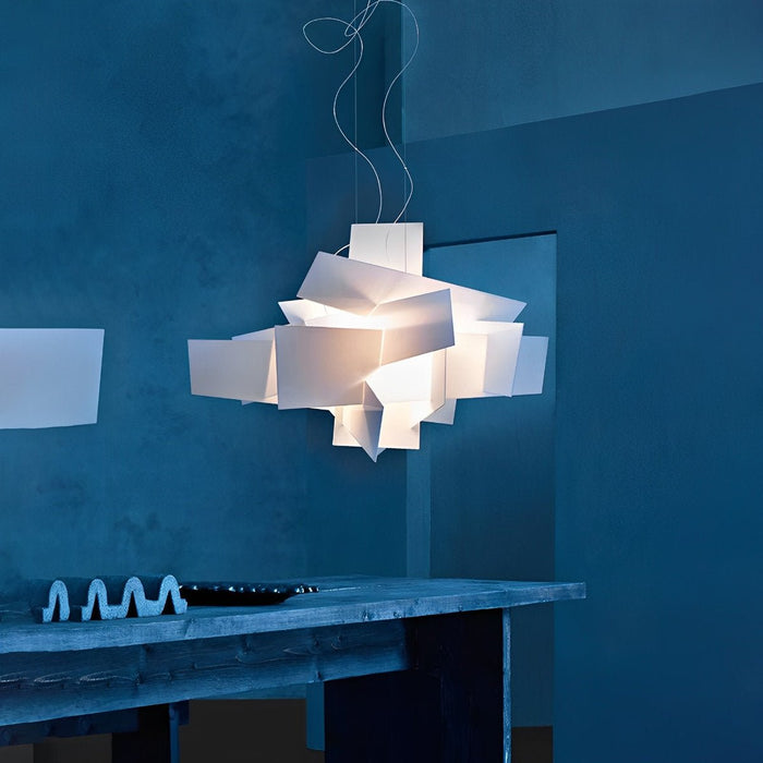 Modern Minimalist Geometric Art Chandelier Pendant Light - Iron Frame, Adjustable Height