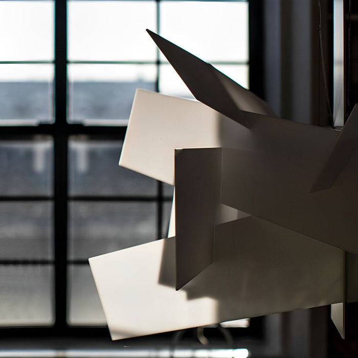 Modern Minimalist Geometric Art Chandelier Pendant Light - Iron Frame, Adjustable Height