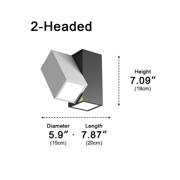 Modern Minimalist Geometric Cylinder LED Indoor Ceiling Light - Flush Mount Fixture, Contemporary Design