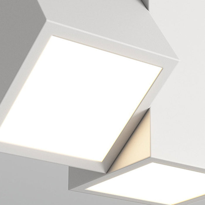 Modern Minimalist Geometric Cylinder LED Indoor Ceiling Light - Flush Mount Fixture, Contemporary Design
